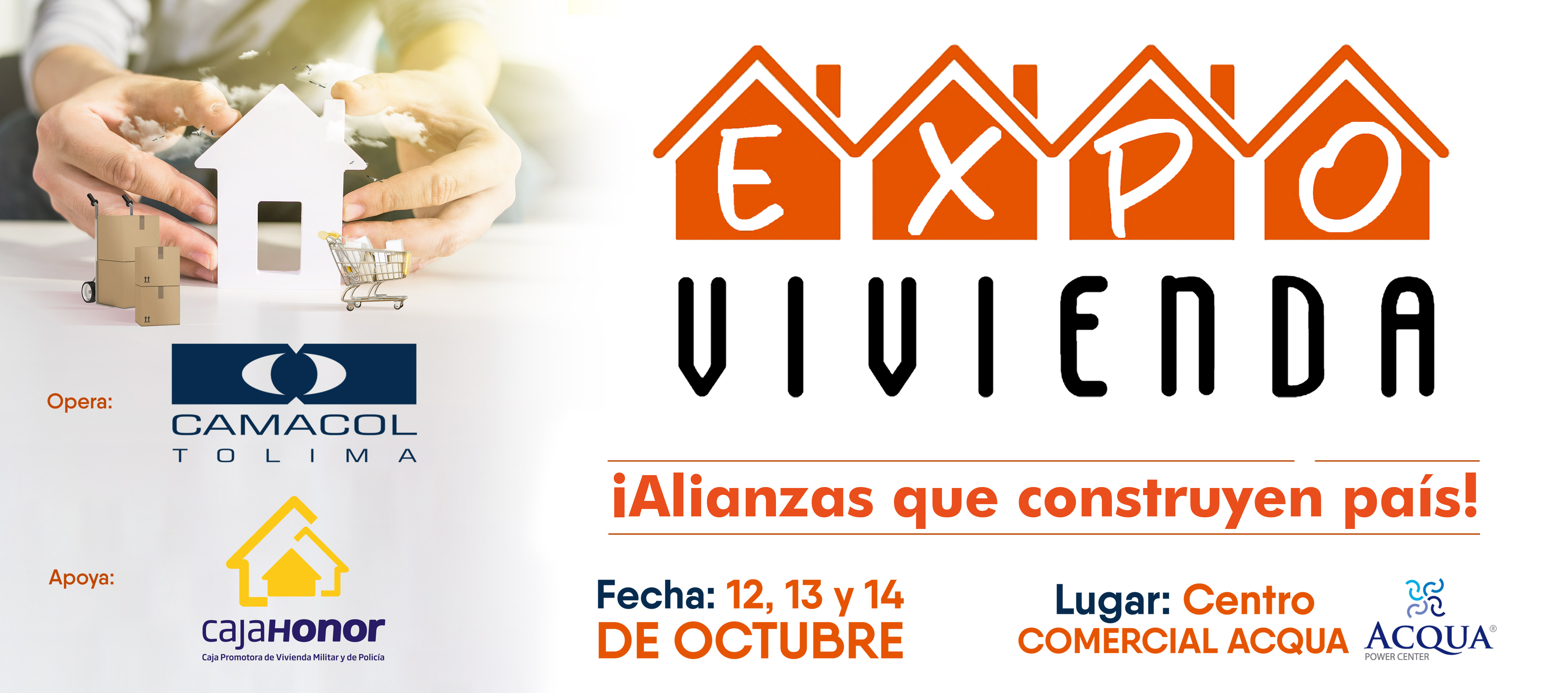 Expovivienda del 12 al 14 de octubre en el Centro Comercial Aqcua en Ibagué