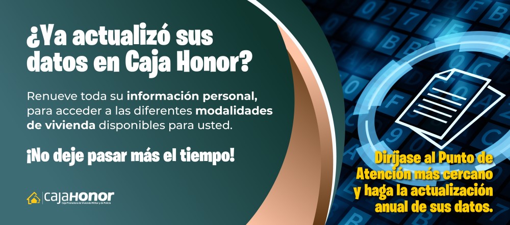 Una vivienda propia lo espera ¡Actualice sus datos ahora!